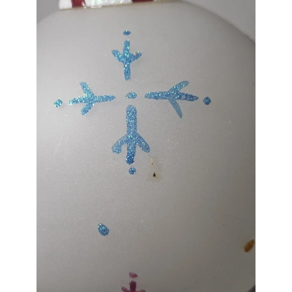 Lighted Acrylic Hot Air Balloon Snowman Christmas Vtg JCPenney Home Collection